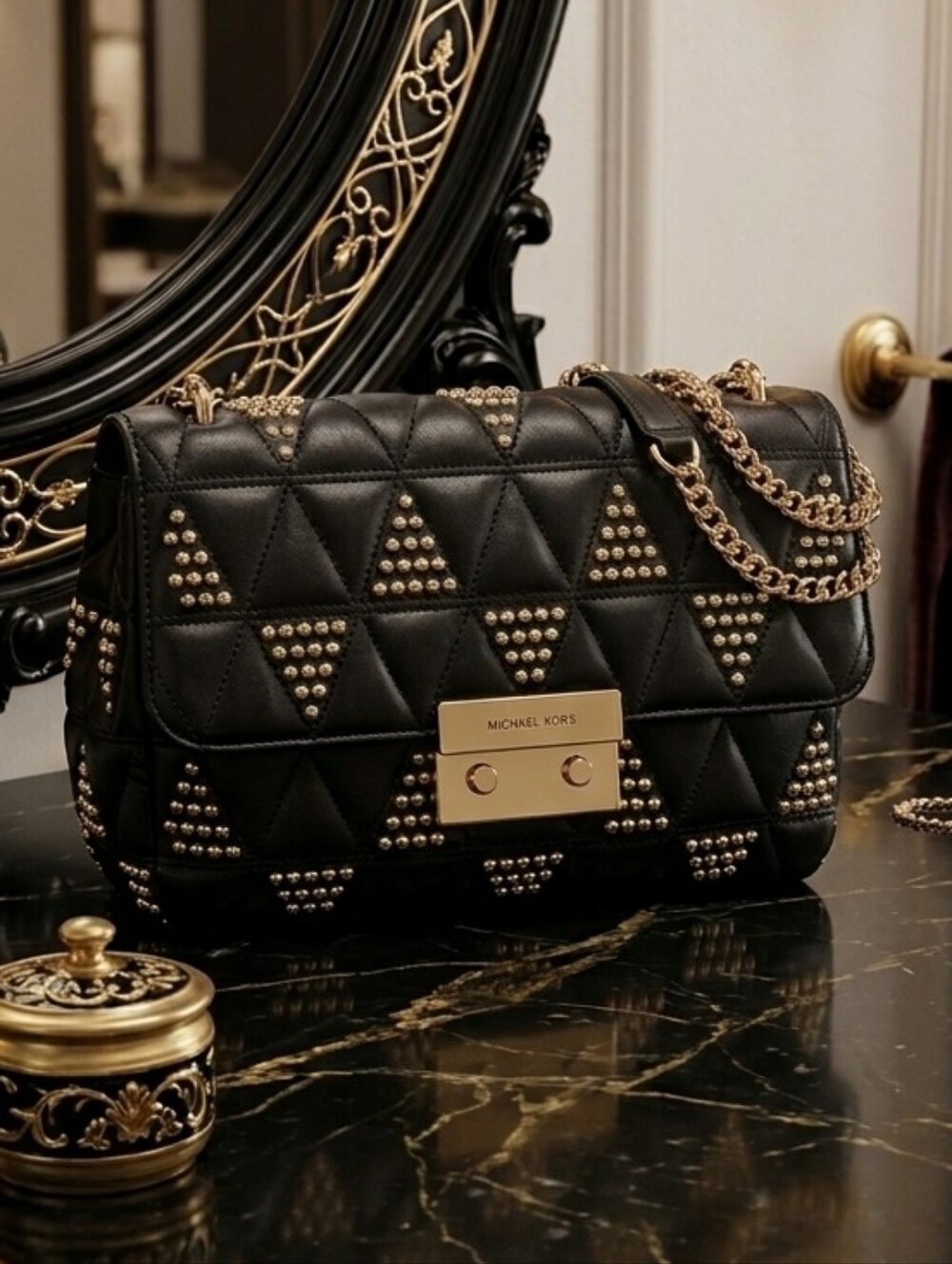 Michael Kors Sloane Crossbody Bag with Gold Hardware